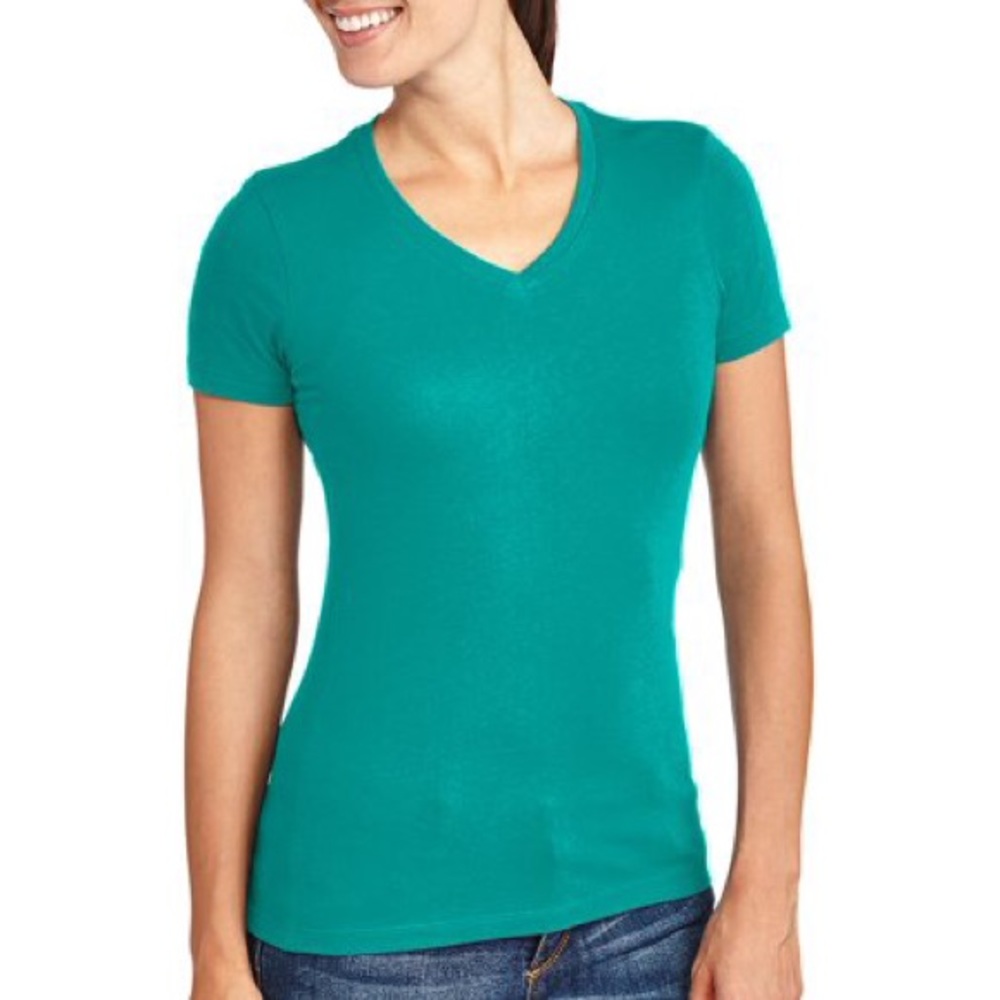 5/$25 | Teal V-Neck Top